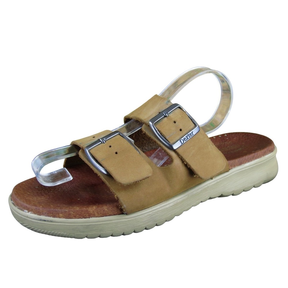 Dexter Women Made In USA Slide‎ Brown Leather Sz 7.5 Wide  Used 2025